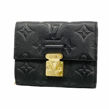 Louis Vuitton Monogram Empreinte Portefeuille Metisse Compact Tri-Fold Wallet M80880 Noir
