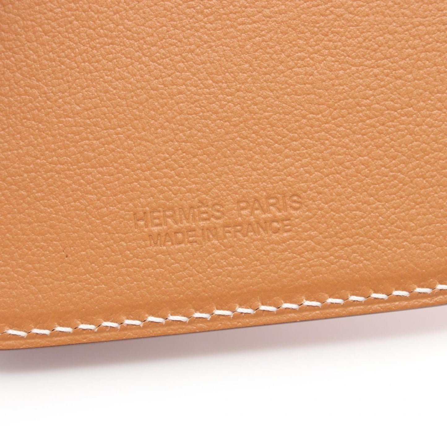 Hermes Hermes Magsafe Eman Cheval Gold Business Card Holder/Card Case Epsom Leather
