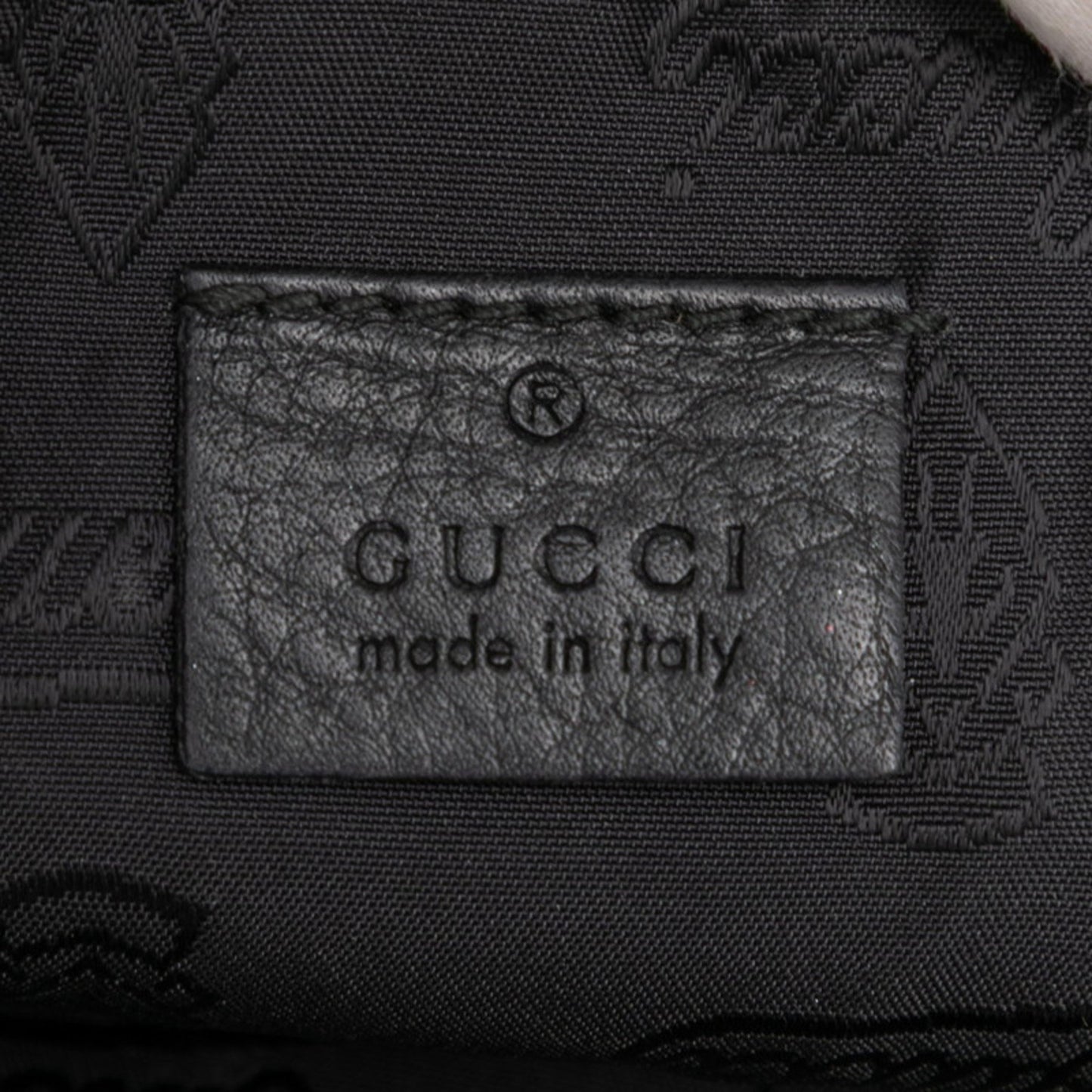 Gucci Guccissima Body Bag 246417 Black Leather