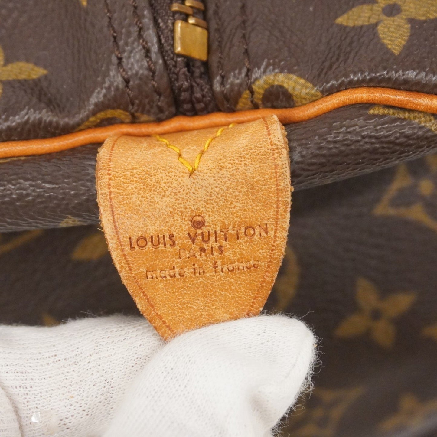 Louis Vuitton Monogram Keepall 45 Boston Bag M41428 Brown