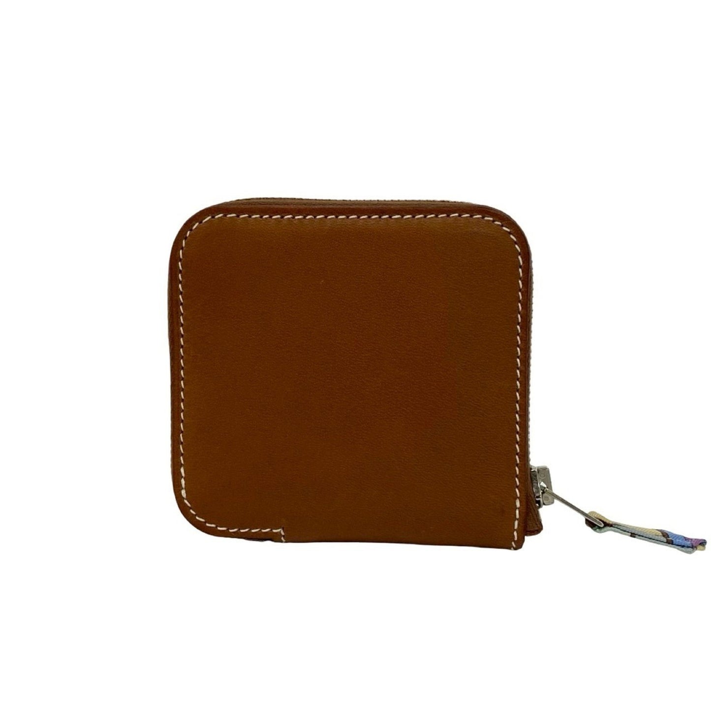 T-Stamped Hermes Azap Compact Mini Silk-In Coin Case