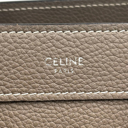 Celine Luggage Nano Shopper Greige Leather Handbag Shoulder Bag