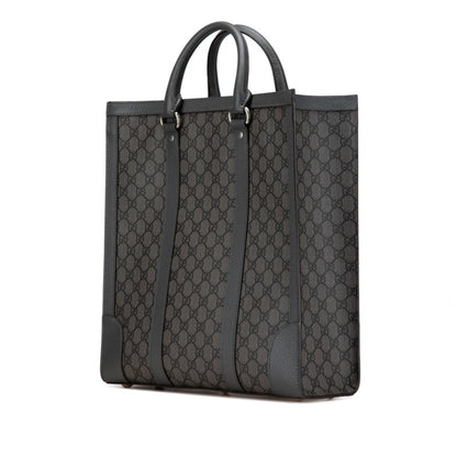 Gucci Gg Supreme Ophidia Medium Handbag Shoulder Bag 731793 Grey Pvc Leather