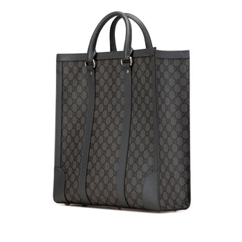 Gucci Gg Supreme Ophidia Medium Handbag Shoulder Bag 731793 Grey Pvc Leather