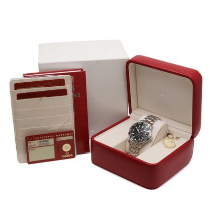 Watch Omega Seamaster 300 Professional Date Gmt 50Th Anniversary Ss Black Dial At Automatic 2243.50