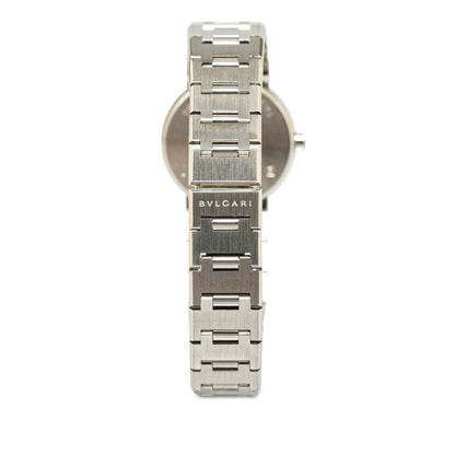 Bvlgari Watch Bb23Ss Quartz Black Dial Stainless Steel
