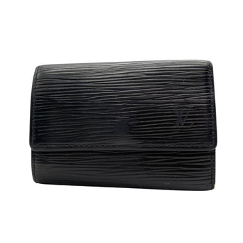 Louis Vuitton 6 Key Holder M63812 Epi Leather Noir Black With Gold Hardware For Men And Women