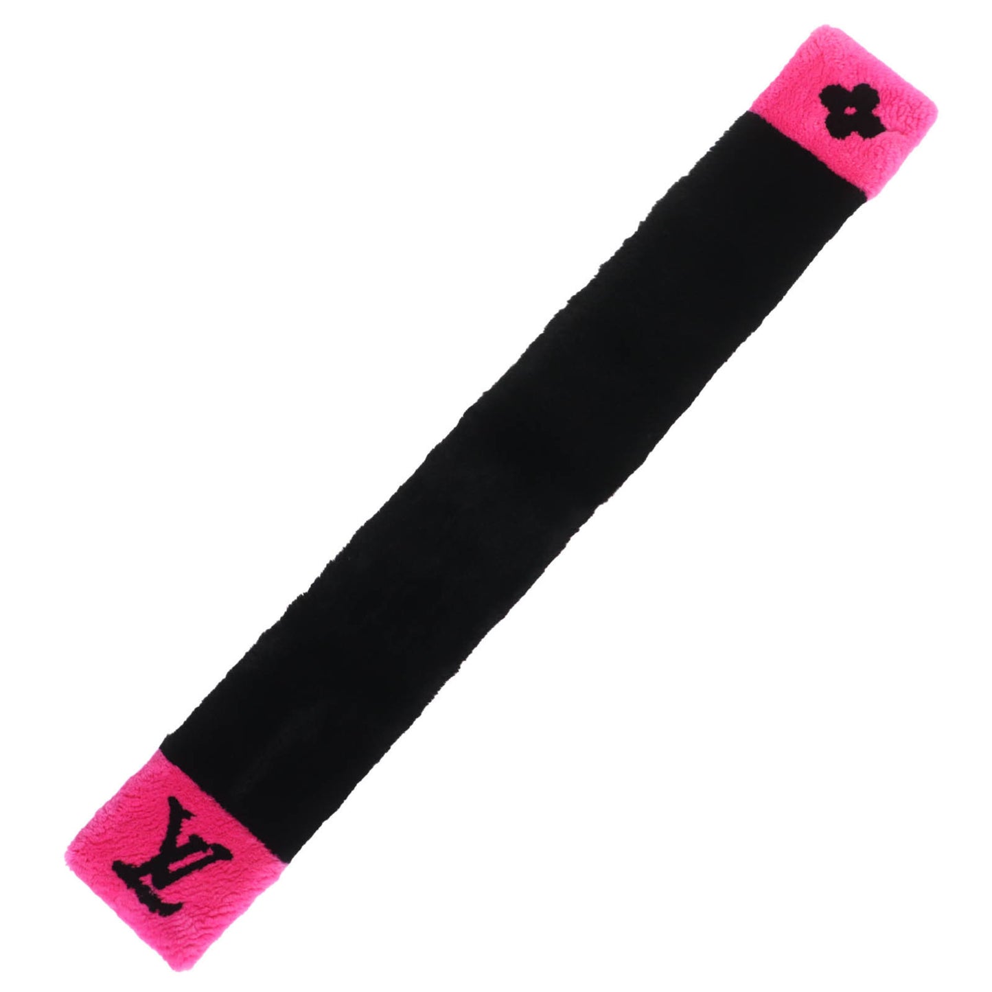 Louis Vuitton 2018 Louis Vuitton Echarpe Lv In The City Beaver Fur 100% Silk Scarf M70872 Black