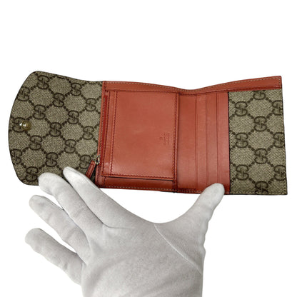 Gucci Gg Supreme Interlocking G Bifold Wallet For Women