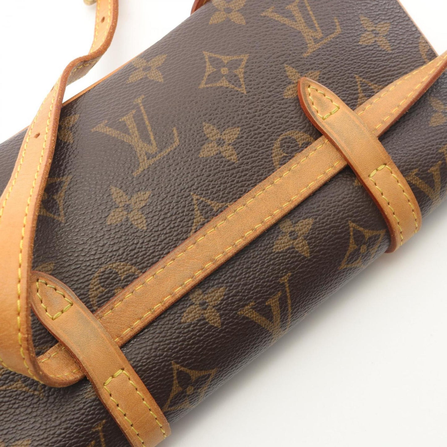 Louis Vuitton Marel Pochette Waist Bag/Body Bag In Coated Canvas And Leather With Monogram Design