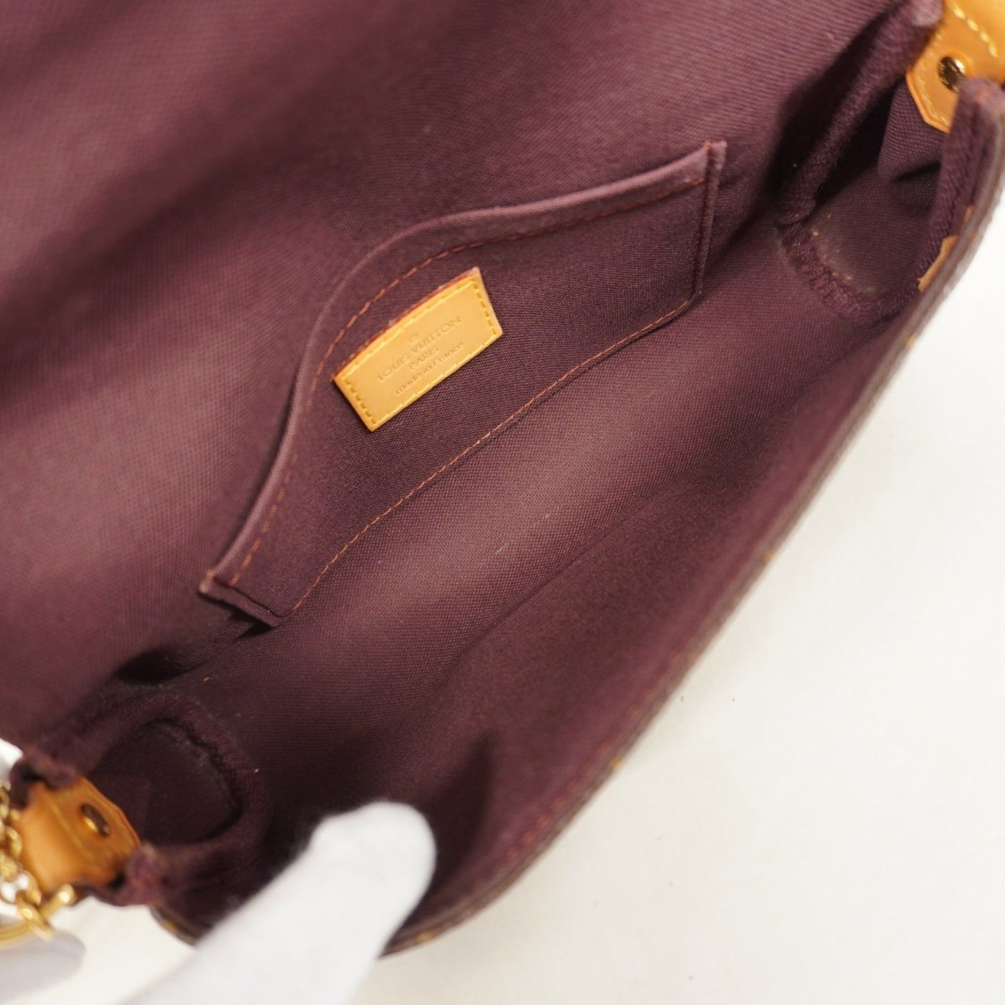 Louis Vuitton Monogram Favorite Pm Handbag M40717 Brown 2-Way Bag