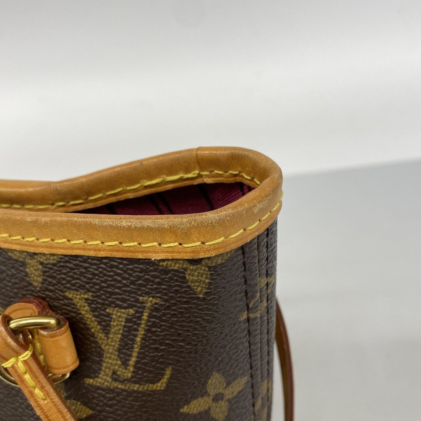 Louis Vuitton Monogram Neverfull Pm Tote Bag M41245 Brown Pivoine
