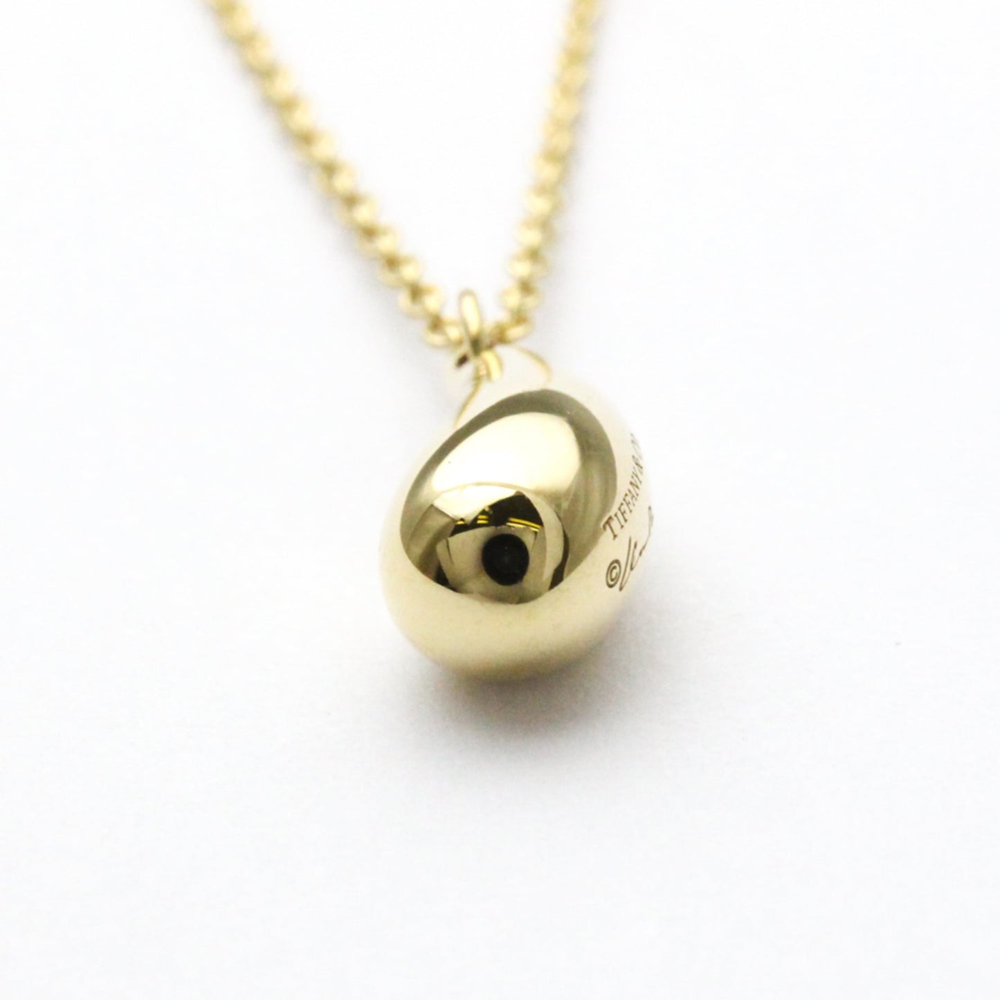 Tiffany Teardrop Necklace Yellow Gold (18K) No Stone Women