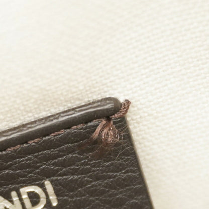 Fendi Zucca Canvas Handbag In White And Black