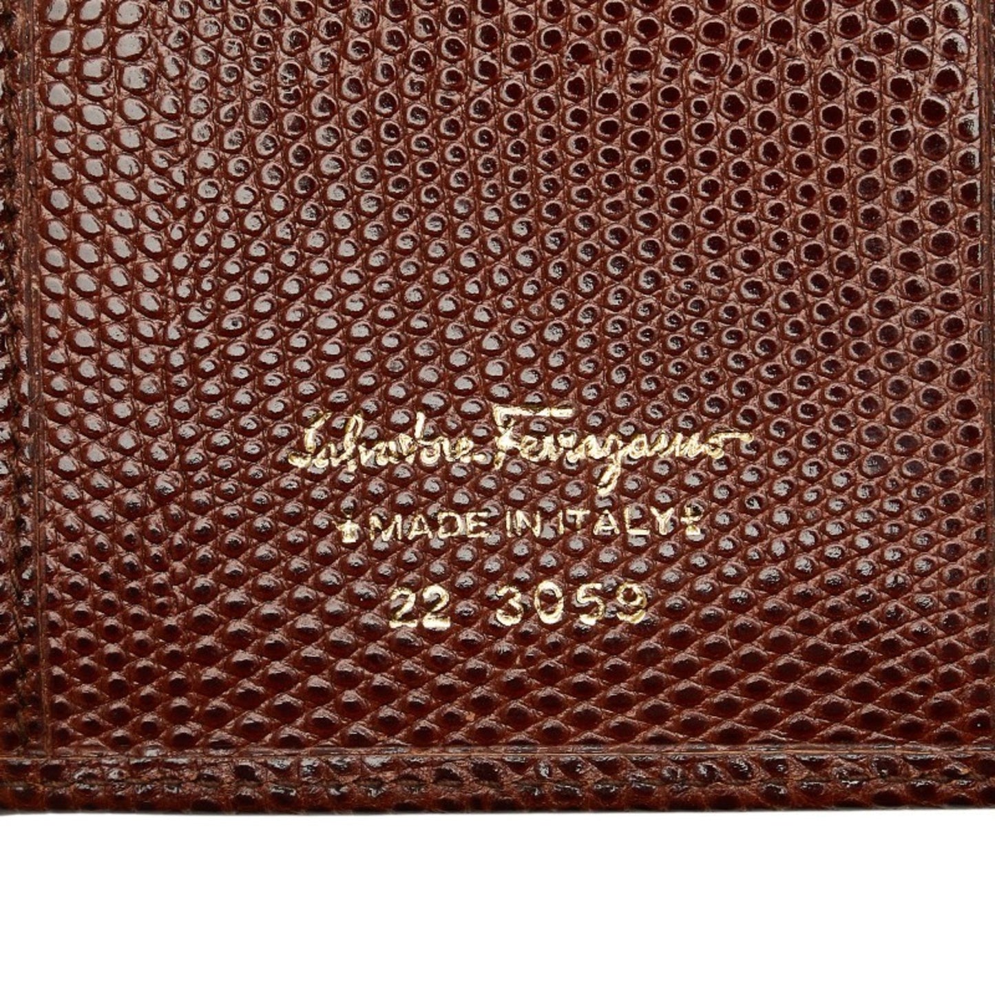 Salvatore Ferragamo Vara Long Wallet In Brown Leather