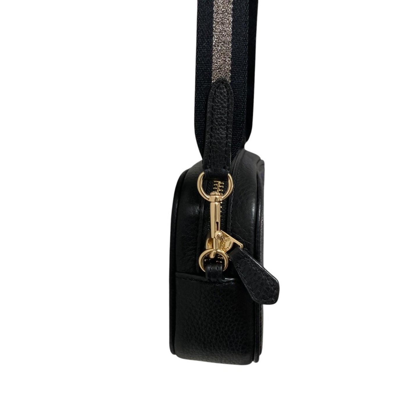 Coach Pebbled Leather Convertible Belt Bag/Shoulder Bag 75952 Black