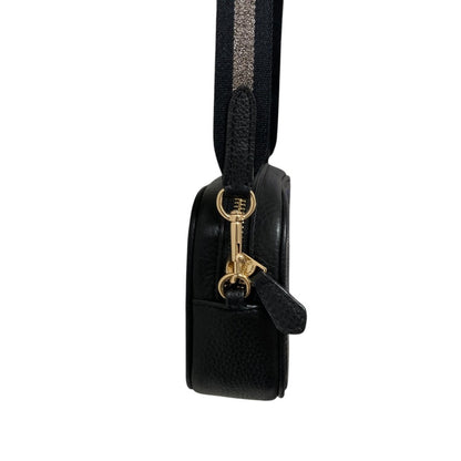 Coach Pebbled Leather Convertible Belt Bag/Shoulder Bag 75952 Black