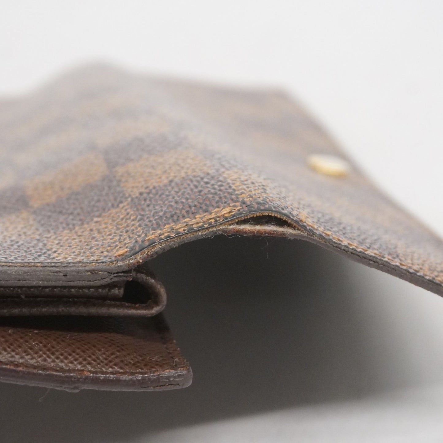 Louis Vuitton Tri-Fold Long Wallet Damier Portefeuille International N61217 Ebene