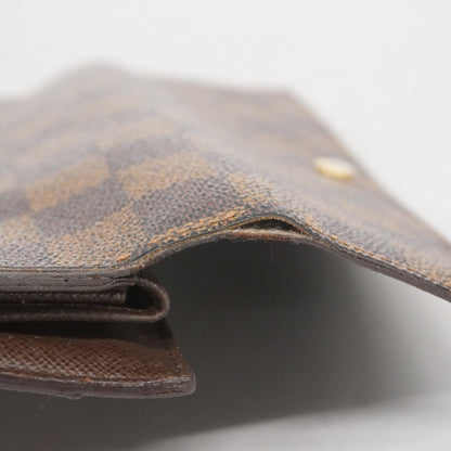Louis Vuitton Tri-Fold Long Wallet Damier Portefeuille International N61217 Ebene