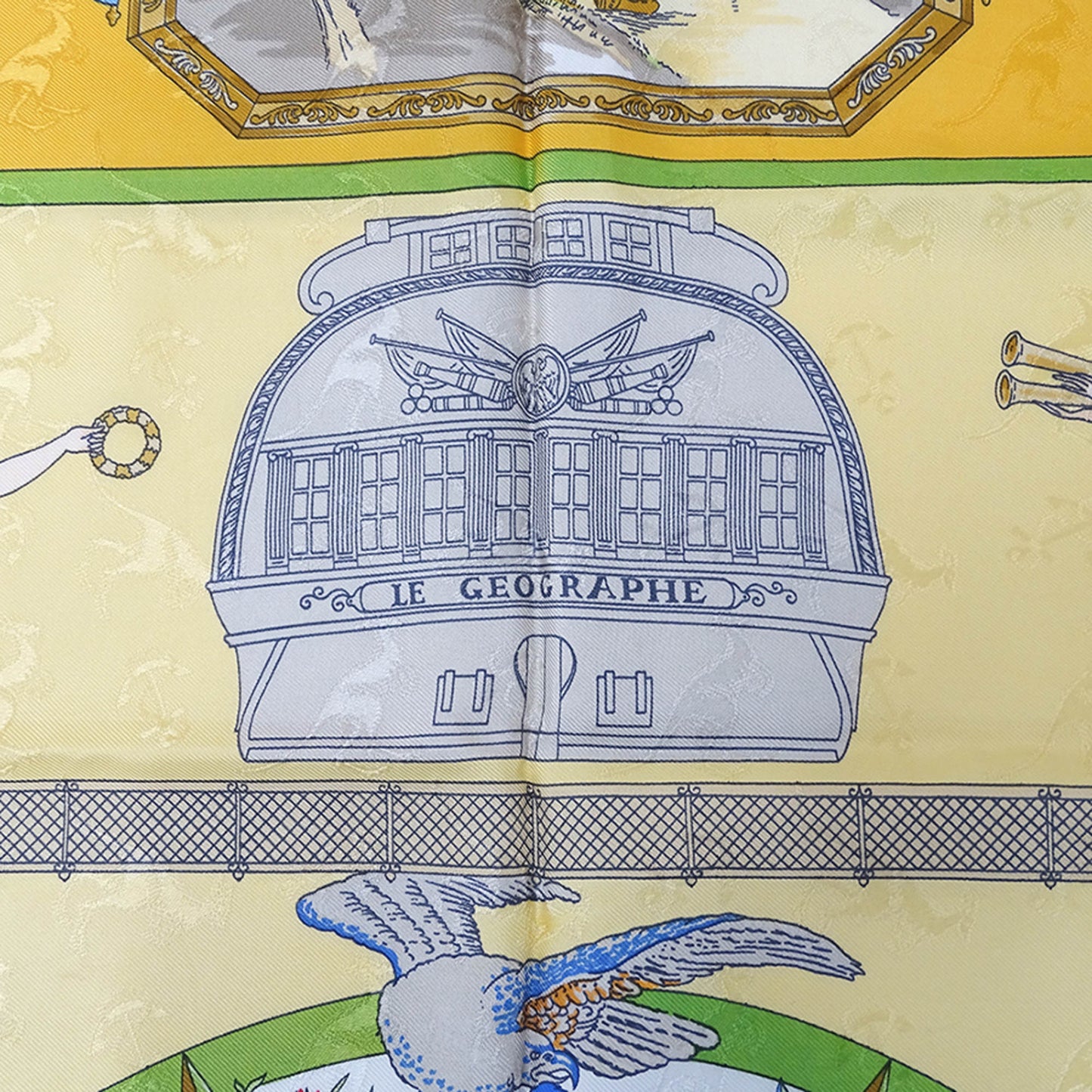 Herms Hermes Women'S Carr 90 "Le Geographe" Scarf