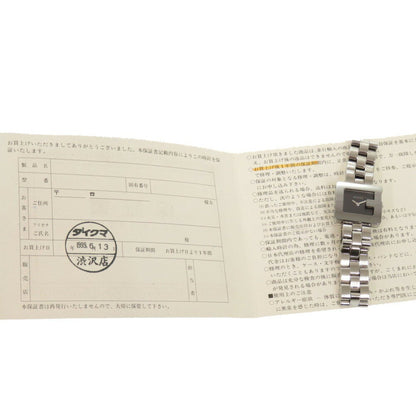 Gucci 3600L Stainless Steel Black Silver Dial Quartz Watch 1749Gucci