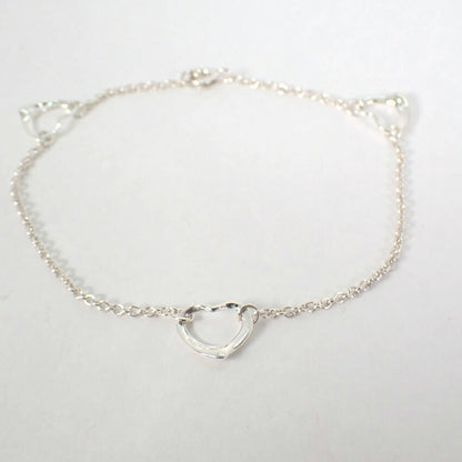 Tiffany 925 Heart 3P Bracelet J21-4