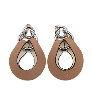 Hermes Herms Villevorte Gm Earrings In Chai Beige