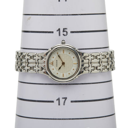 Seiko Credor Watch 7371-5030 Quartz White Dial Stainless Steel