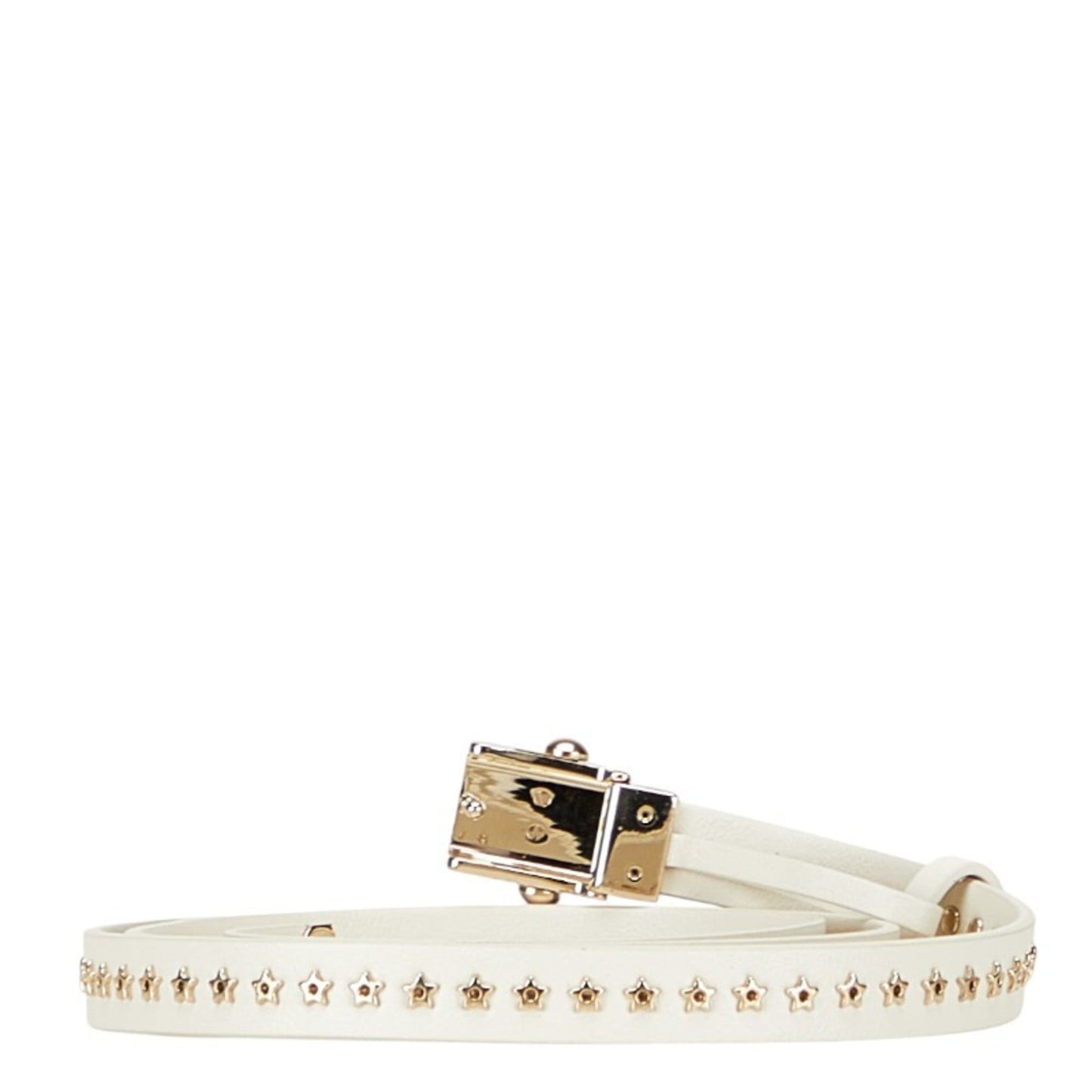 Christian Dior Dior Studded Star Belt In White