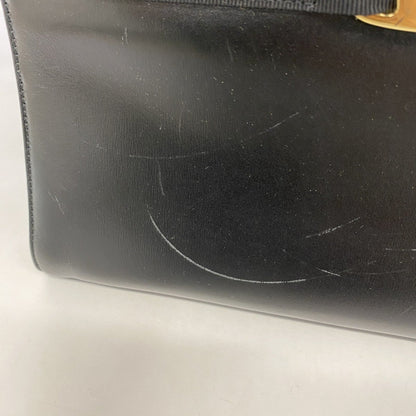 Salvatore Ferragamo Vara Shoulder Bag In Black Leather