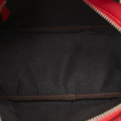 Fendi Studded Chain Backpack 8Bz038 Red Leather