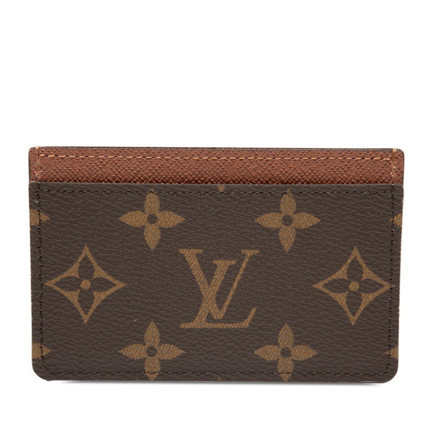 Louis Vuitton Monogram Porte Carte Sample Business Card Case/Card Case/Pass Case M61733 Brown