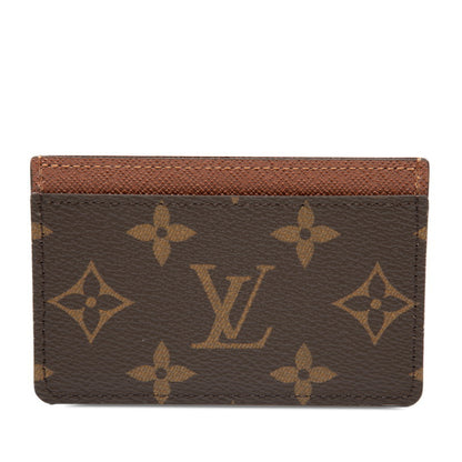 Louis Vuitton Monogram Porte Carte Sample Business Card Case/Card Case/Pass Case M61733 Brown