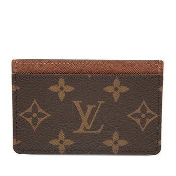 Louis Vuitton Monogram Porte Carte Sample Business Card Case/Card Case/Pass Case M61733 Brown
