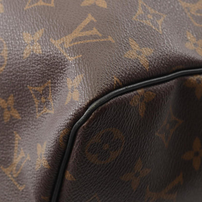 Louis Vuitton Keepall Bandouliere 45 Monogram Macassar Boston Bag
