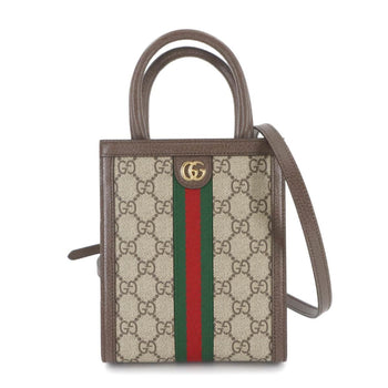 Gucci Ophidia 2Way Hand Shoulder Bag Gg Supreme Canvas Leather Beige Brown 772317 Bag