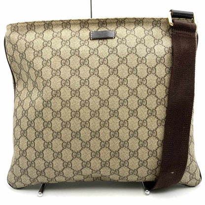 Gucci 201446 Shoulder Bag Brown Gg Supreme Canvas