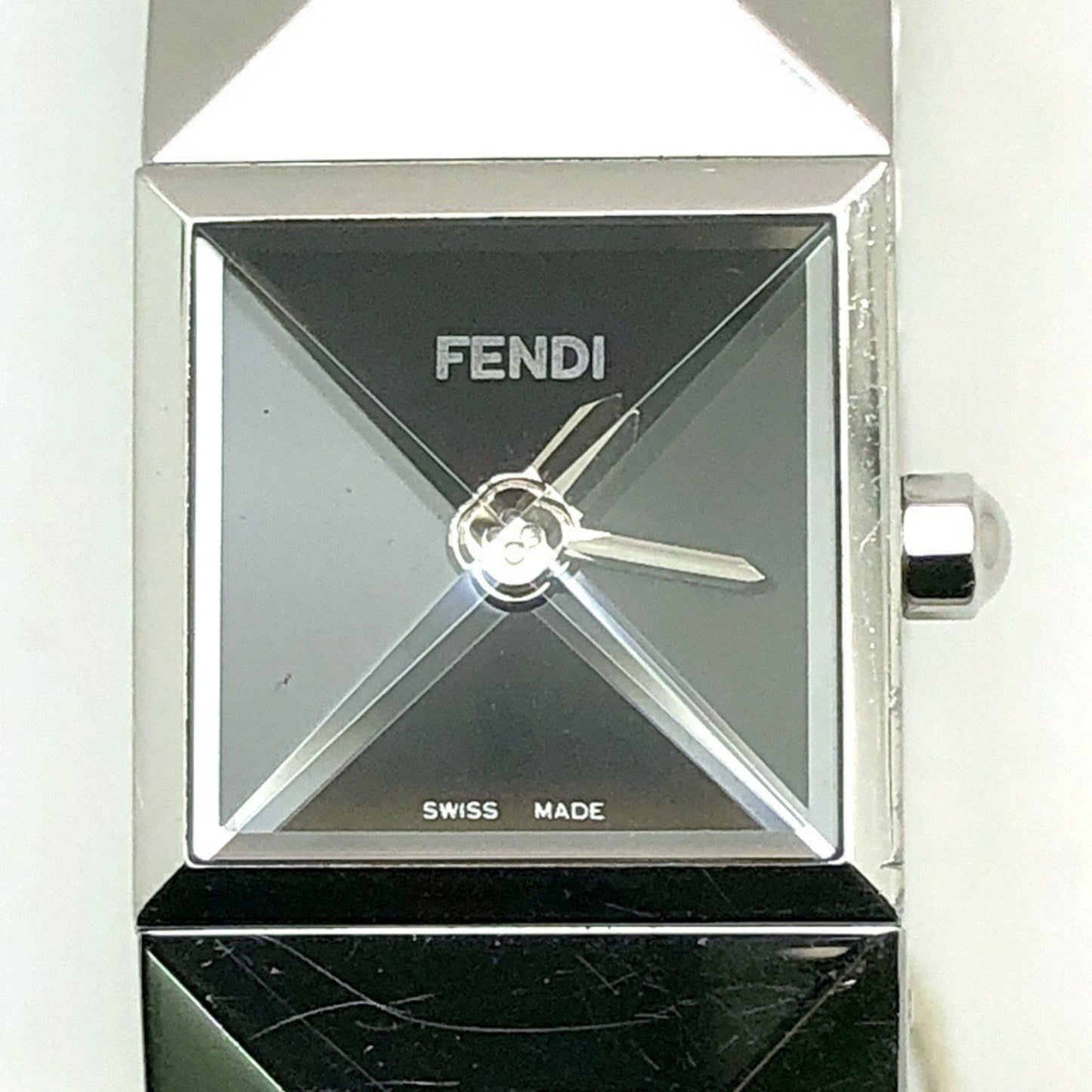 Fendi Quartz 4250L Pyramid Bangle Watch For Women
