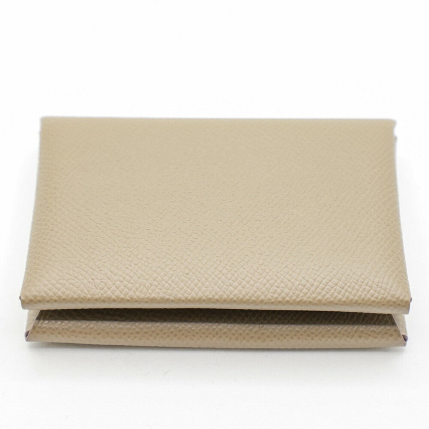 Hermes Herms Calvi Duo Etoupe Epson W-Stamped Wallet/Coin Case
