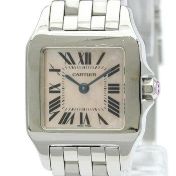 Polished Cartier Santos Demoiselle Pink Mop Dial