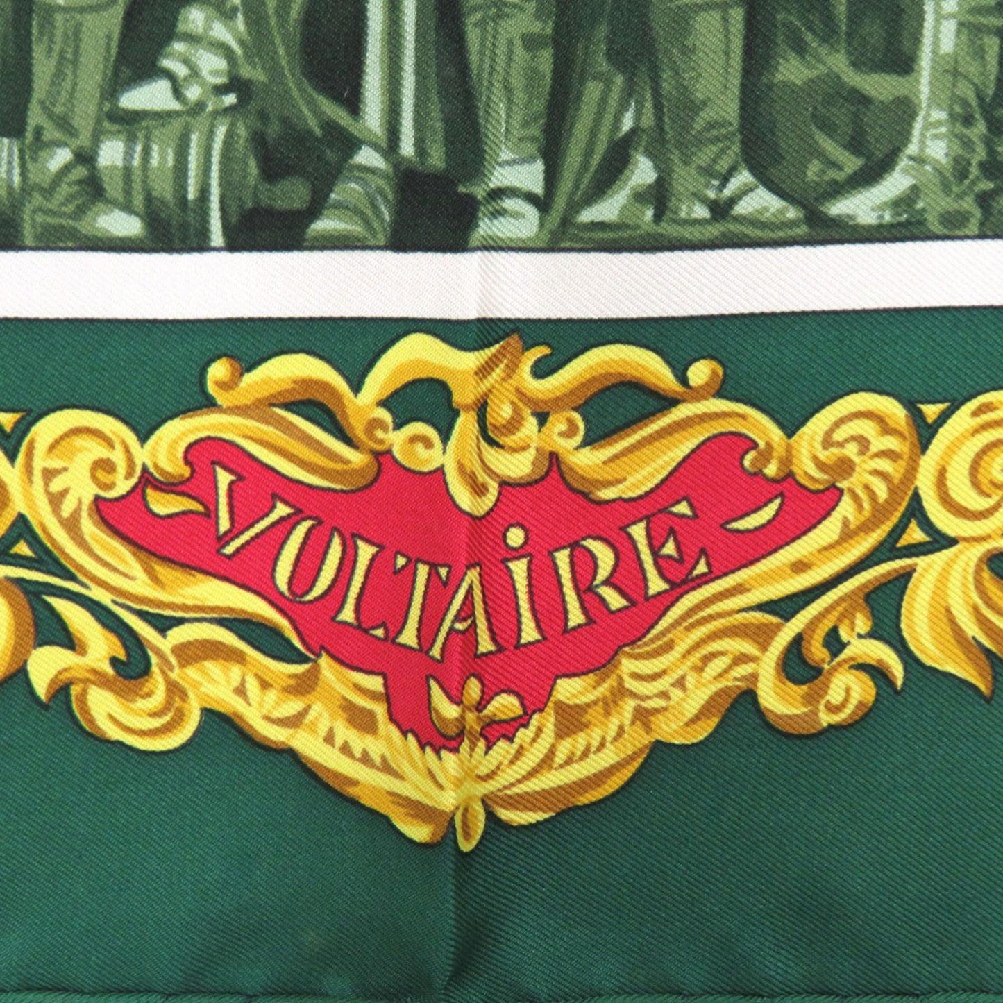 Hermes Herms Carr 90 Sanssouci Palace Silk Scarf Muffler In Green