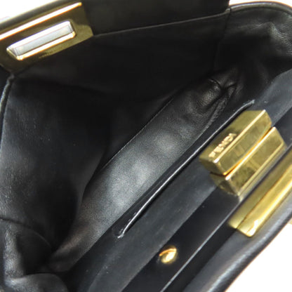 Fendi Peekaboo Mini Gold Edition 2-Way Handbag In Calfskin