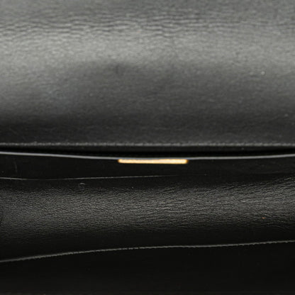 Chanel Coco Mark Boy 25 Crossbody Chain Shoulder Bag In Black Lambskin