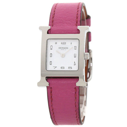 Hermes Hh1.210 H Watch Stainless Steel Leather