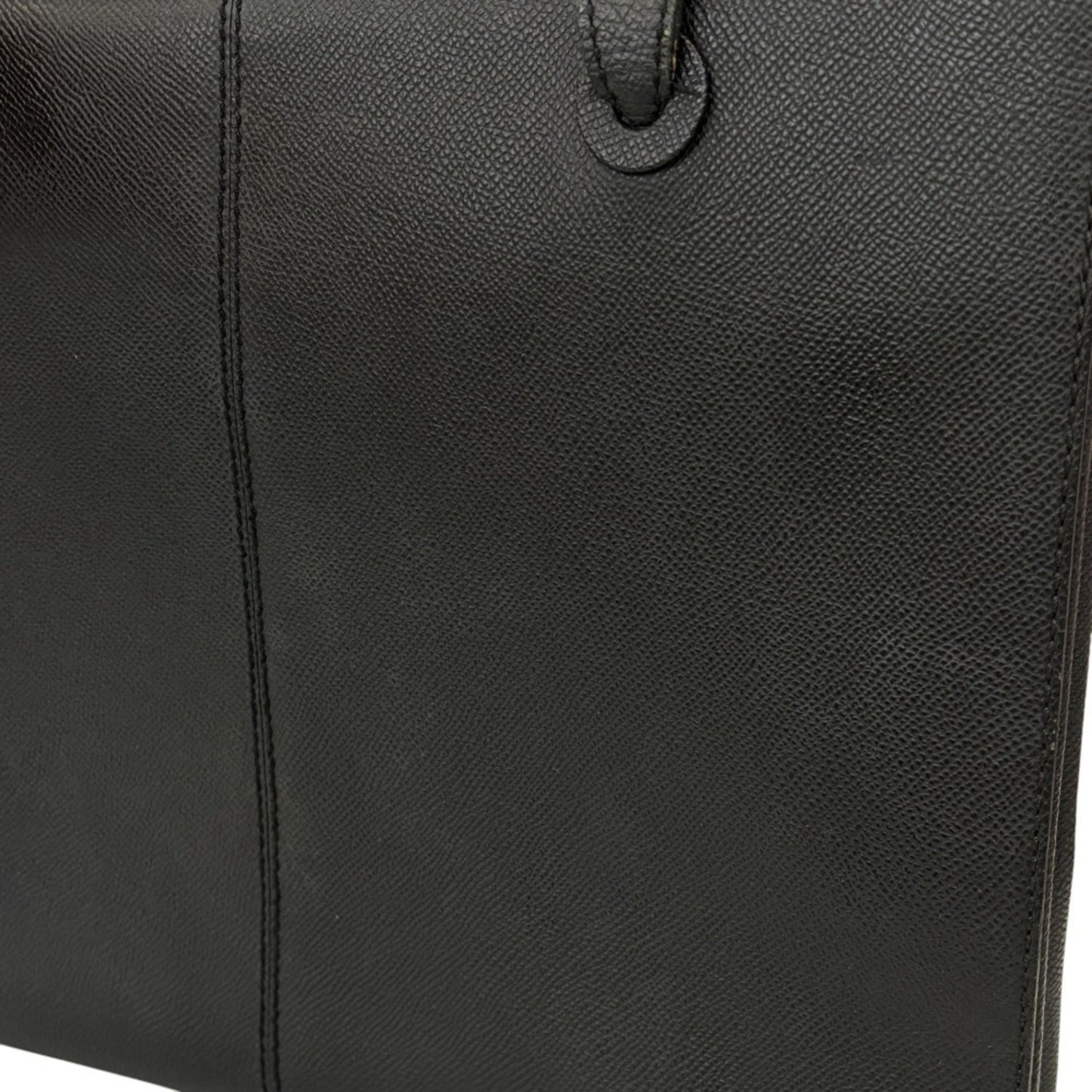 Chanel Leather Tote Bag With Logo Charm