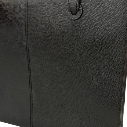 Chanel Leather Tote Bag With Logo Charm