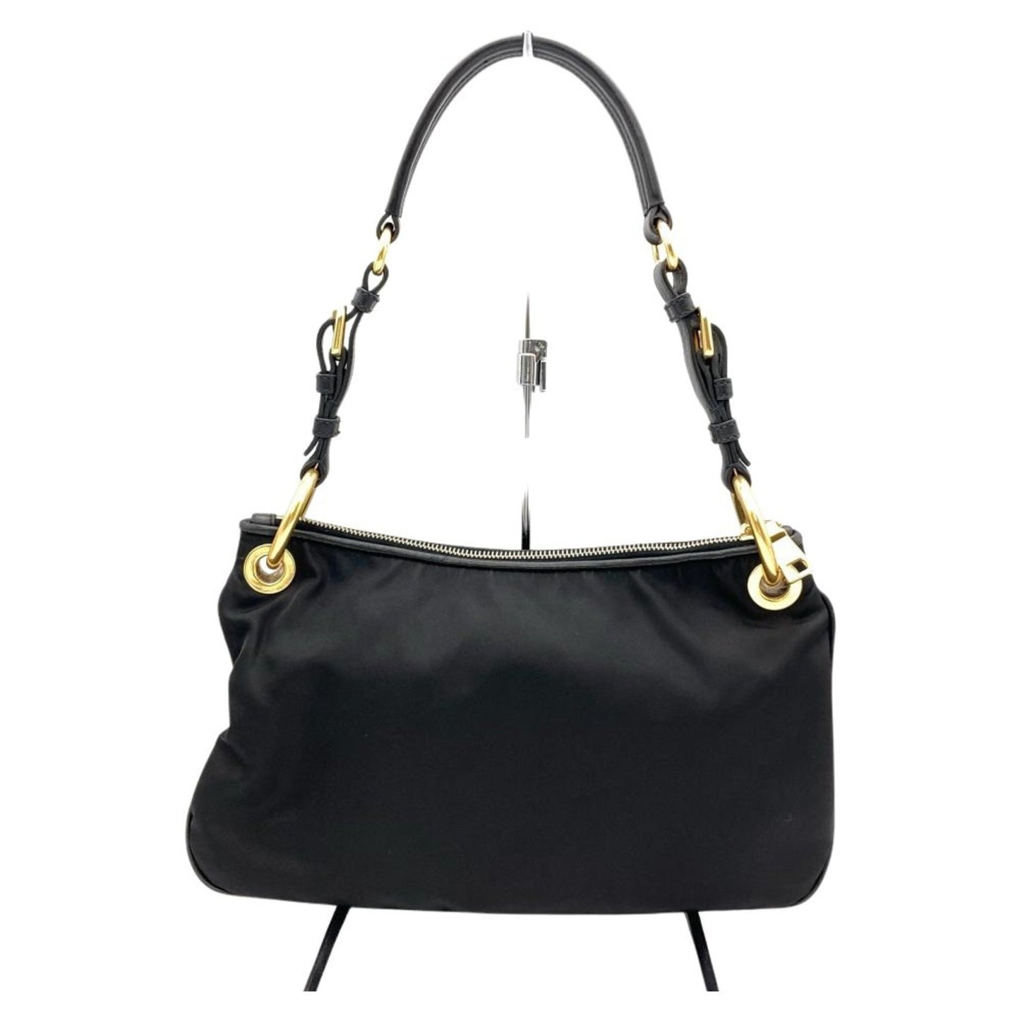 Prada Shoulder Bag Nylon Br4894 Black