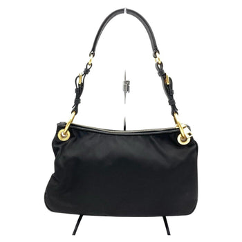 Prada Shoulder Bag Nylon Br4894 Black