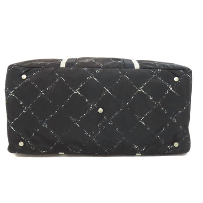 Chanel Travel Line Boston Bag Nylon Material