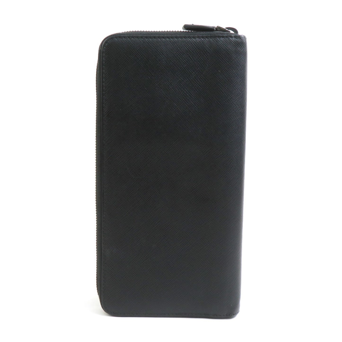 Prada Organizer Long Wallet In Black Leather
